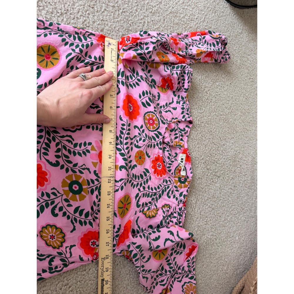 Boden Top Blouse Floral Print Easy Print Floral Pink size 4 Small - Picture 6 of 9